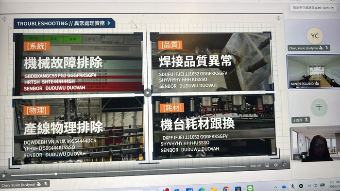 敏實波蘭工廠線上面試圖片